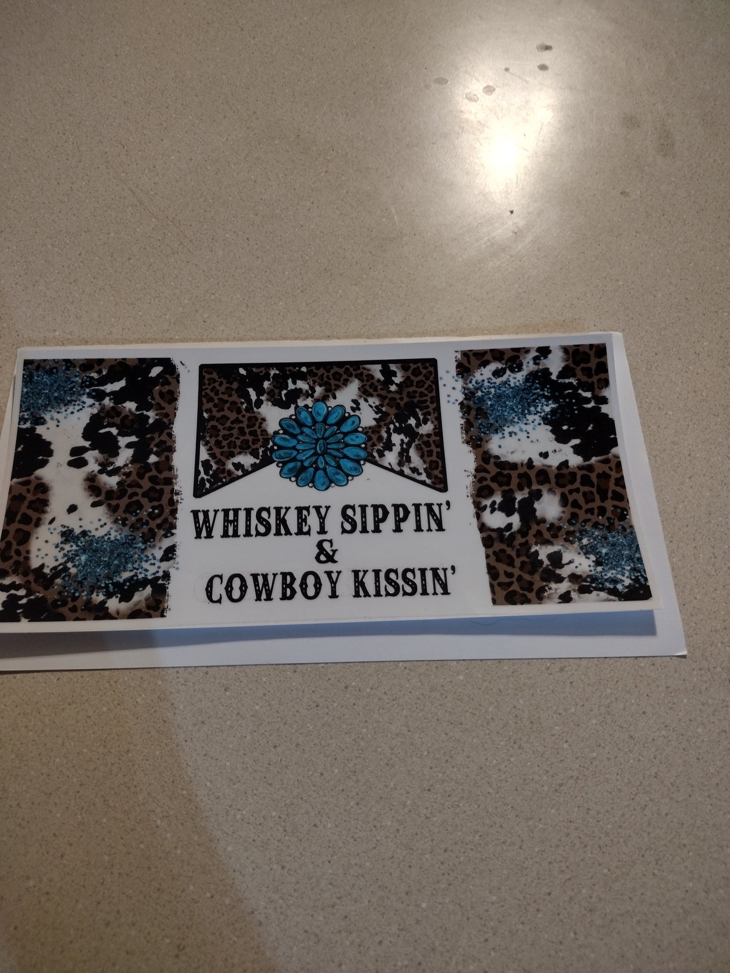 WHISKEY SIPPIN UV DTF