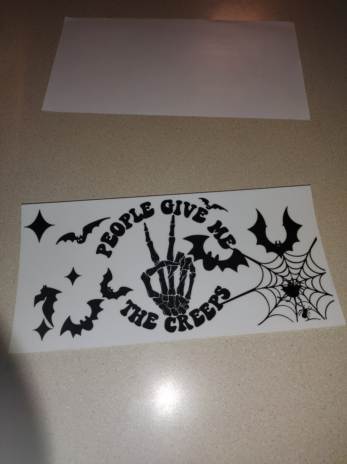 PEOPLE GIVE ME THE CREEPS UV DTF