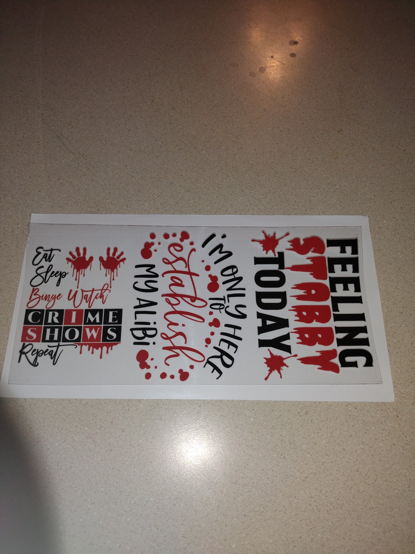 FEELING STABBY UV DTF