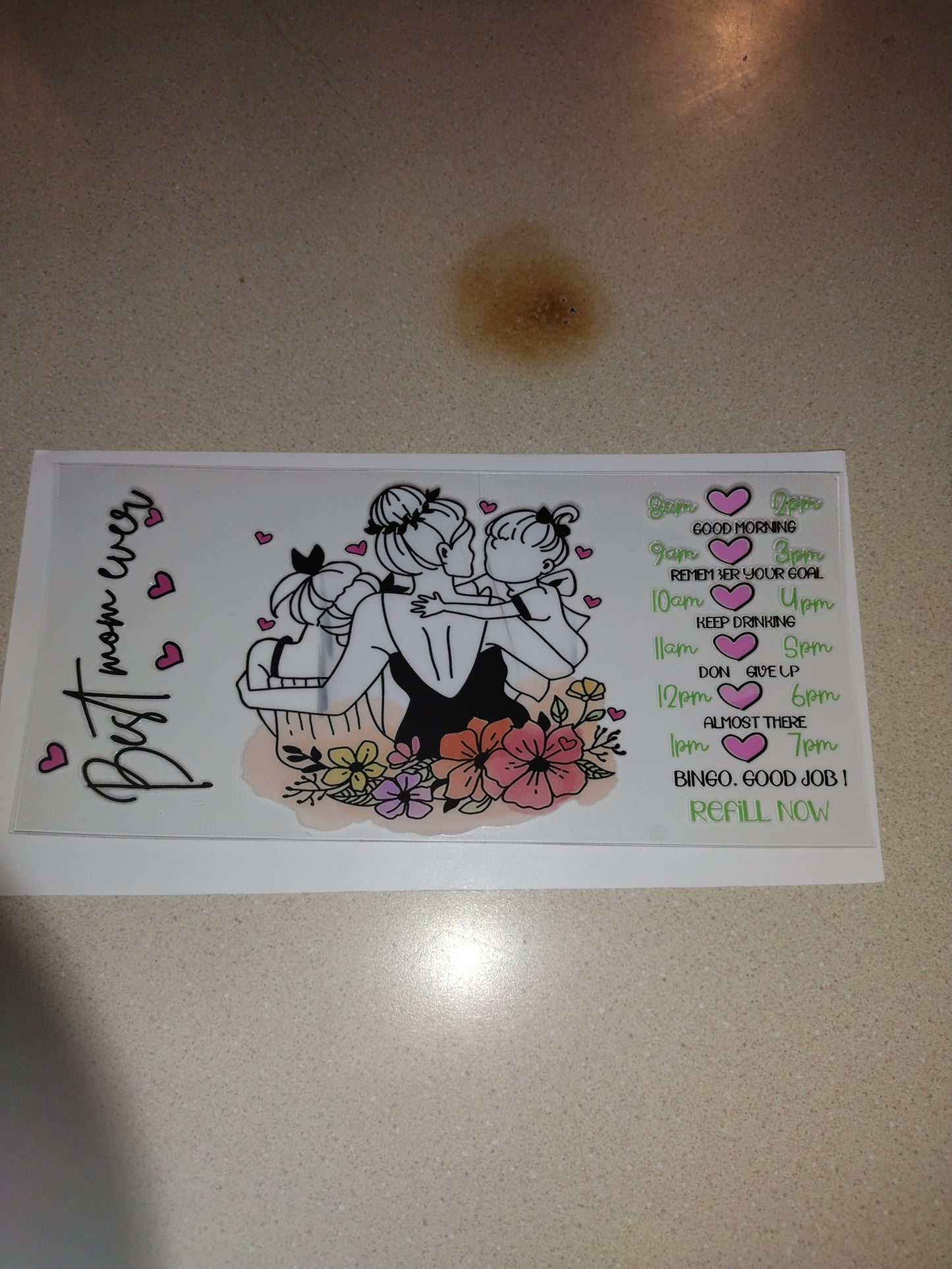 BEST MOM EVER UV DTF