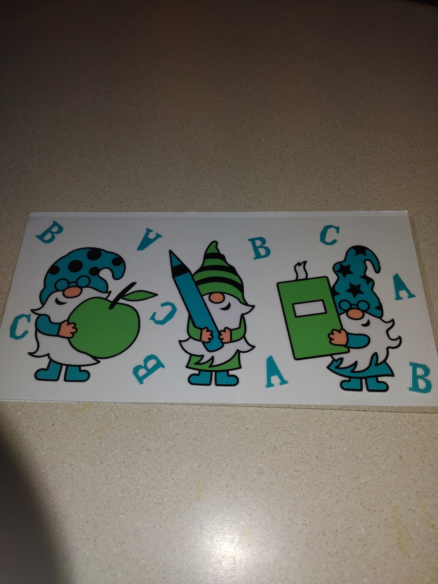 TEACHER GNOMES UV DTF