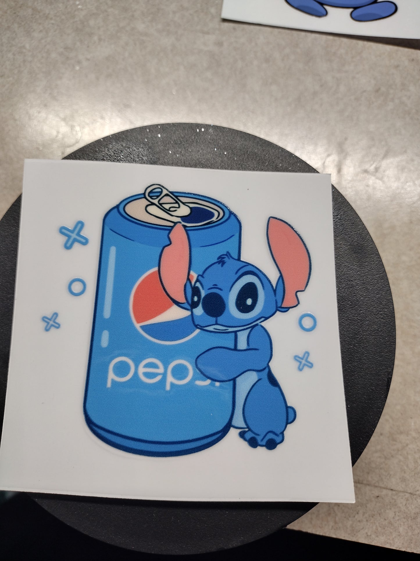 BLUE ALIEN SM UV DTF