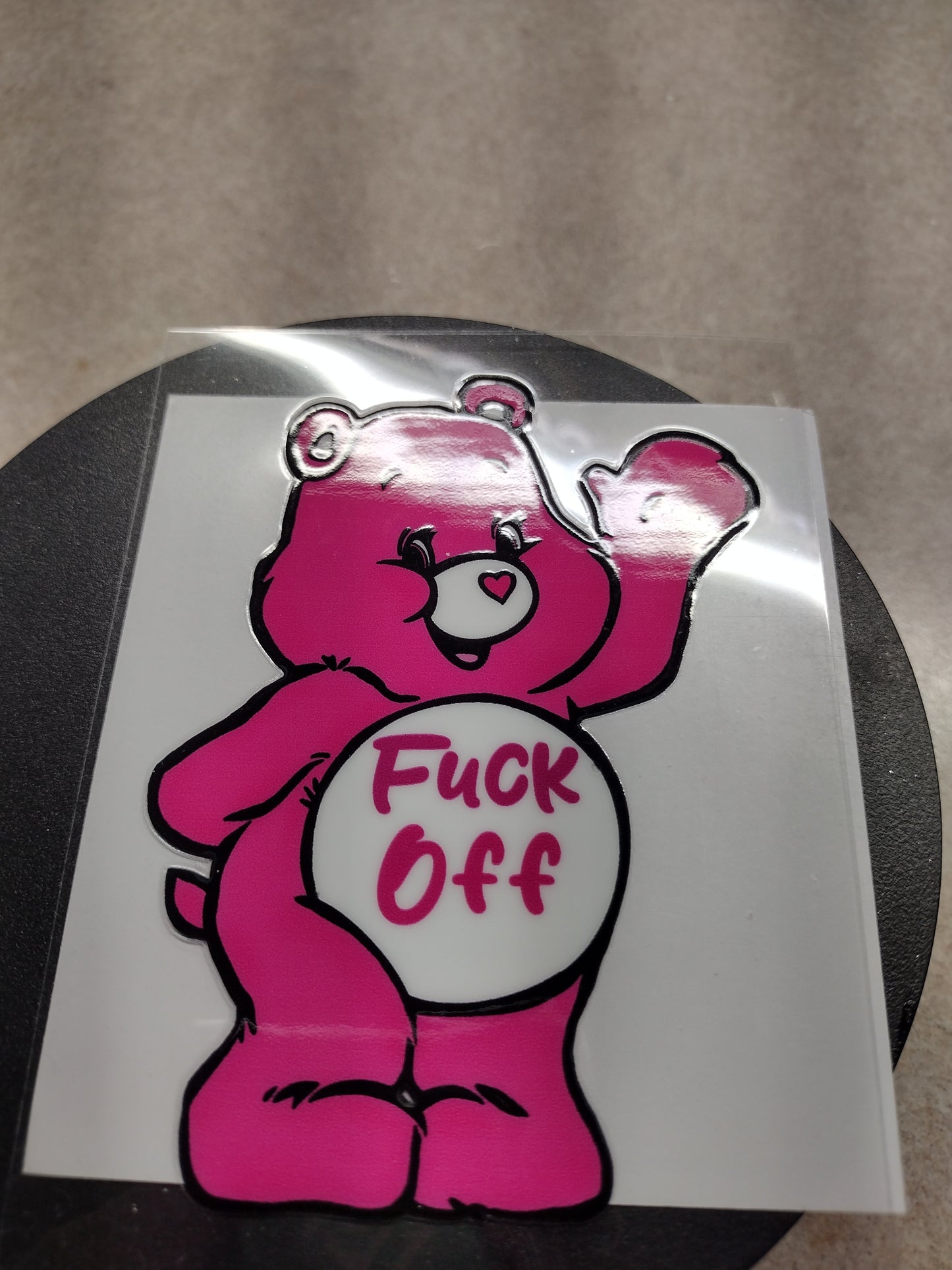 F OFF SWEAR BEAR SM UV DTF
