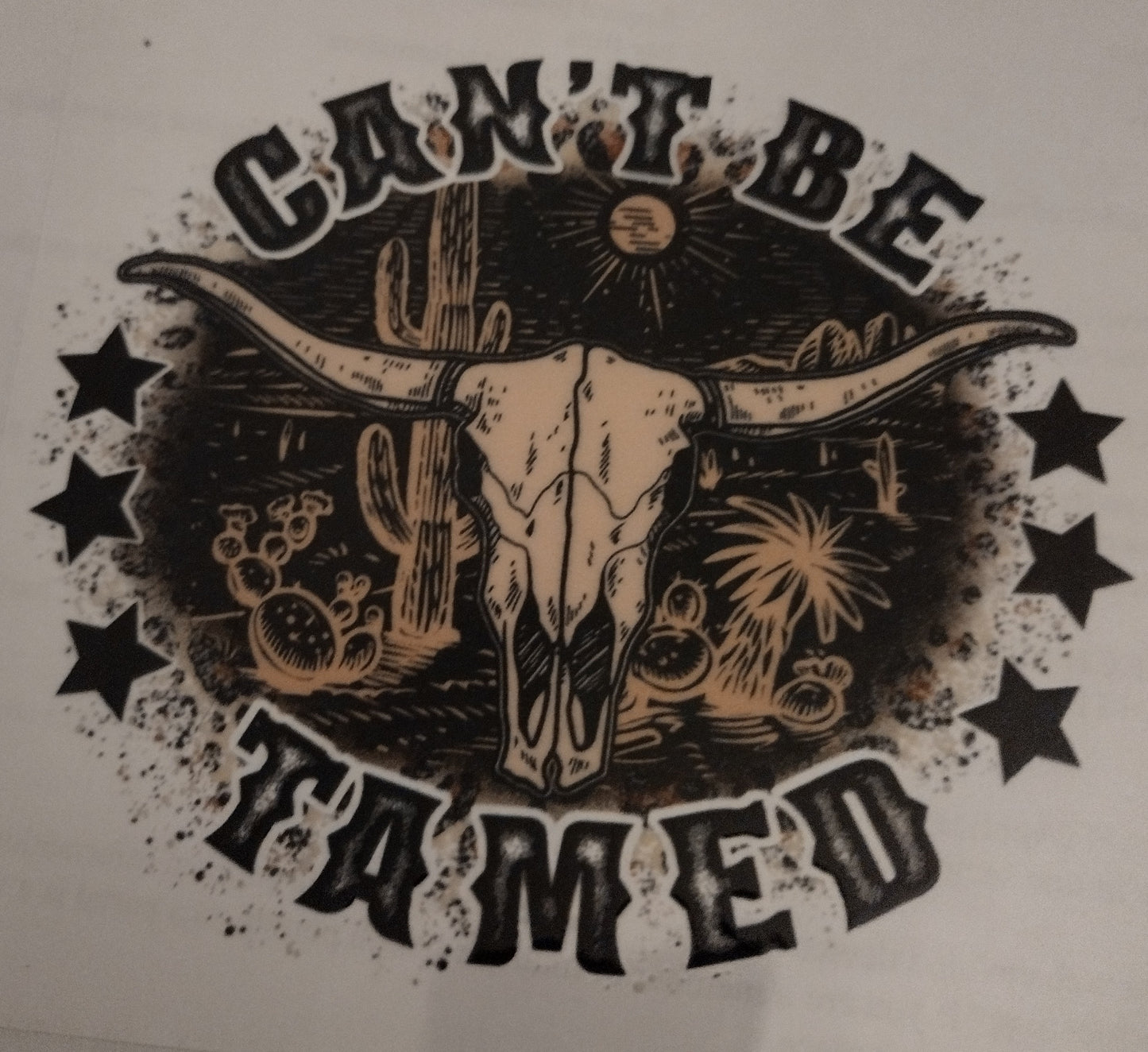 CANT BE TAMED UV DTF