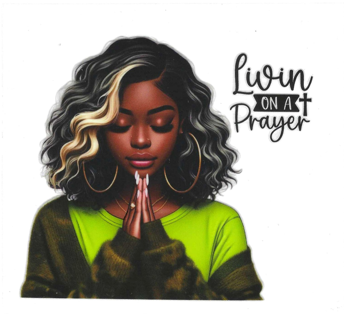 Livin on a Prayer 2 Decal