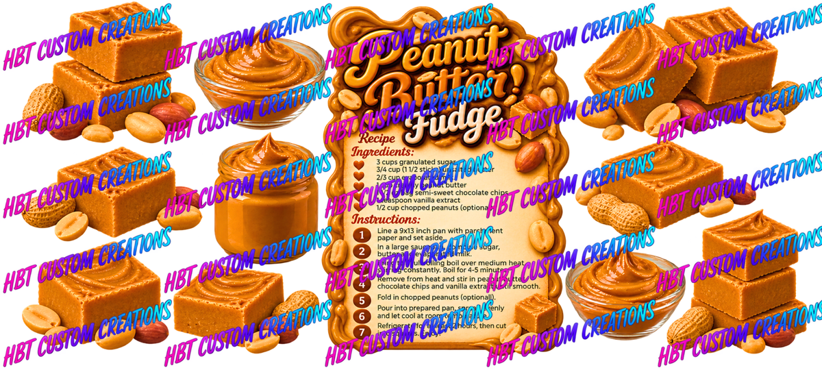 RECIPE 16OZ Peanut butter Fudge POD