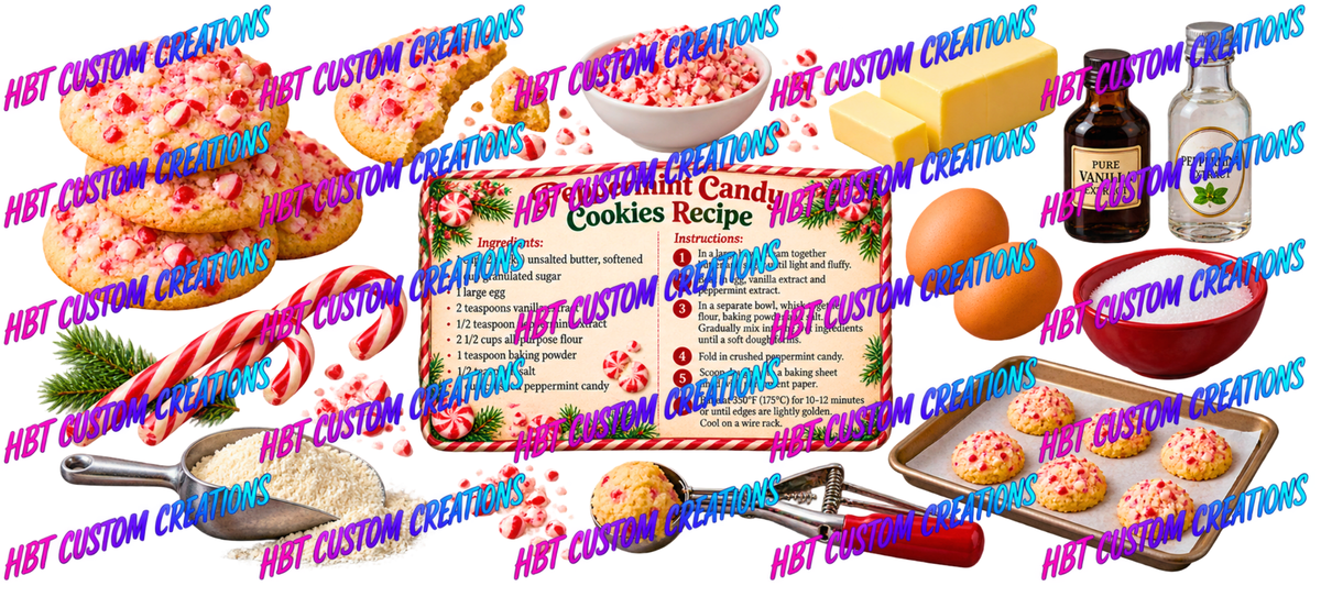 RECIPE 16OZ Peppermint Candy Cookies POD