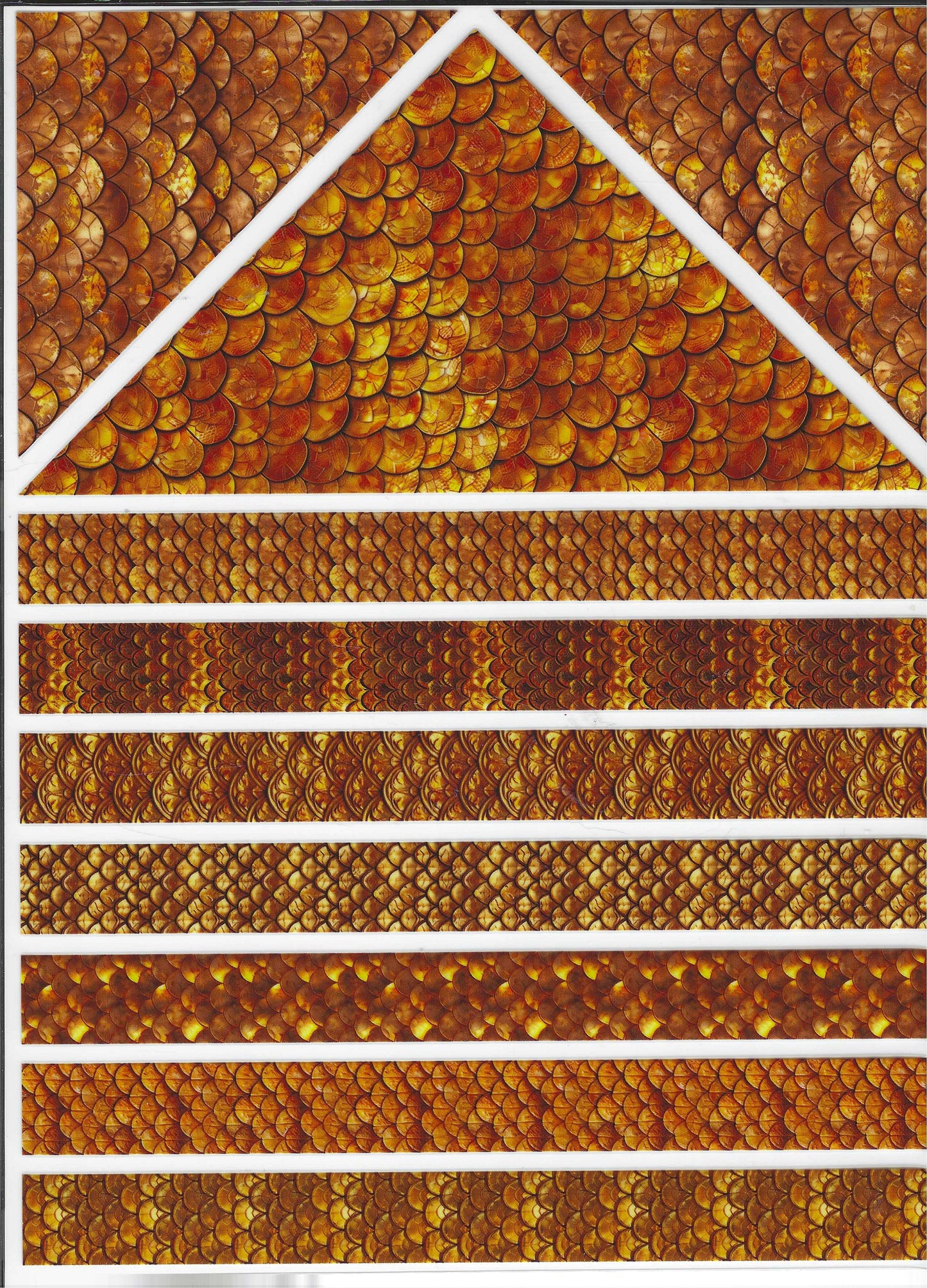 Gold Scale Bands Element