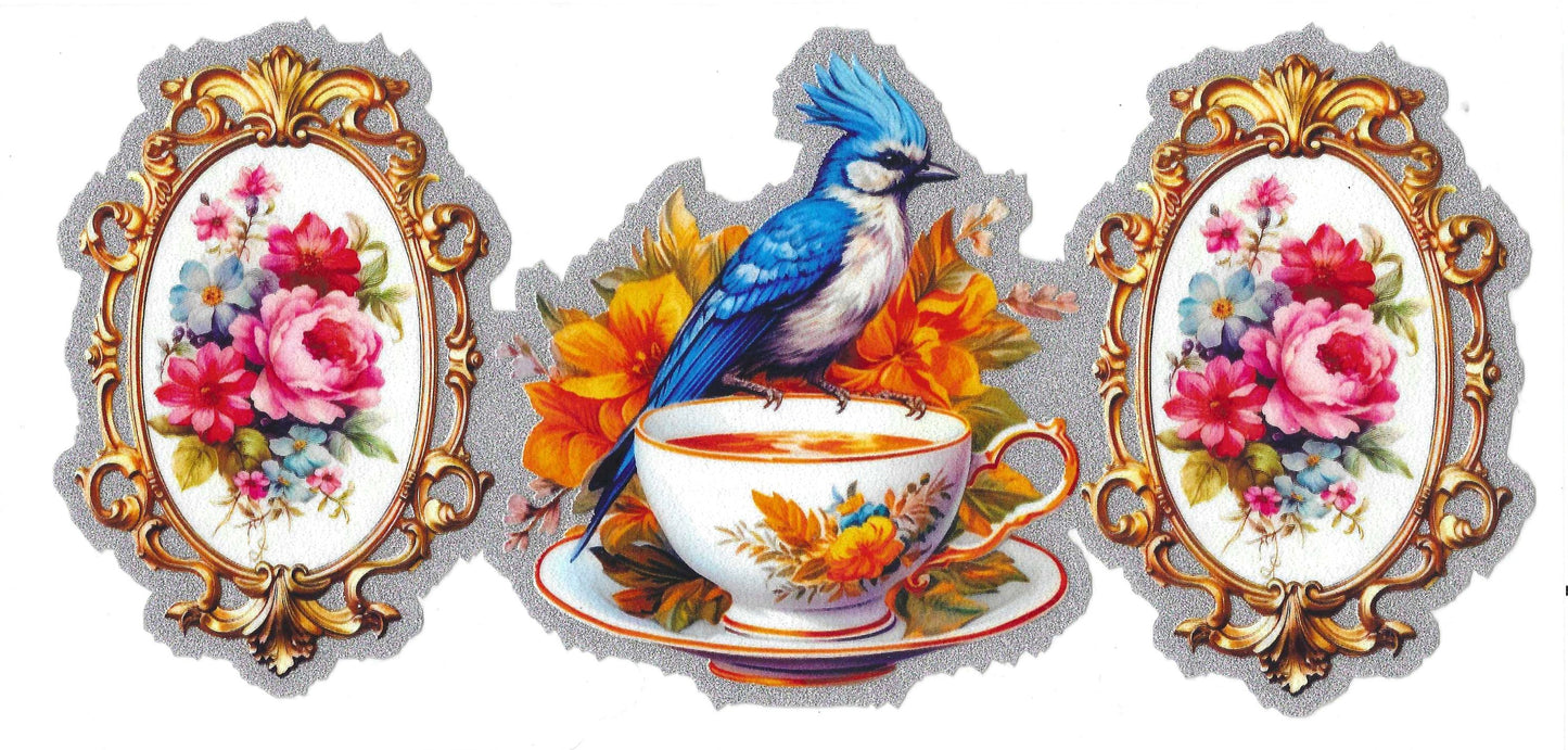 Tea Cup 16oz Glitter