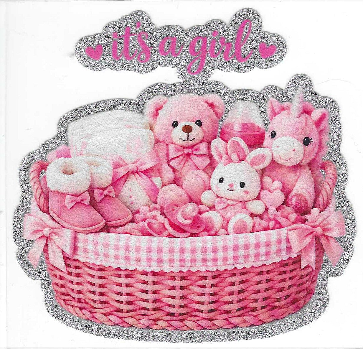 It's a Girl Glitter Decal