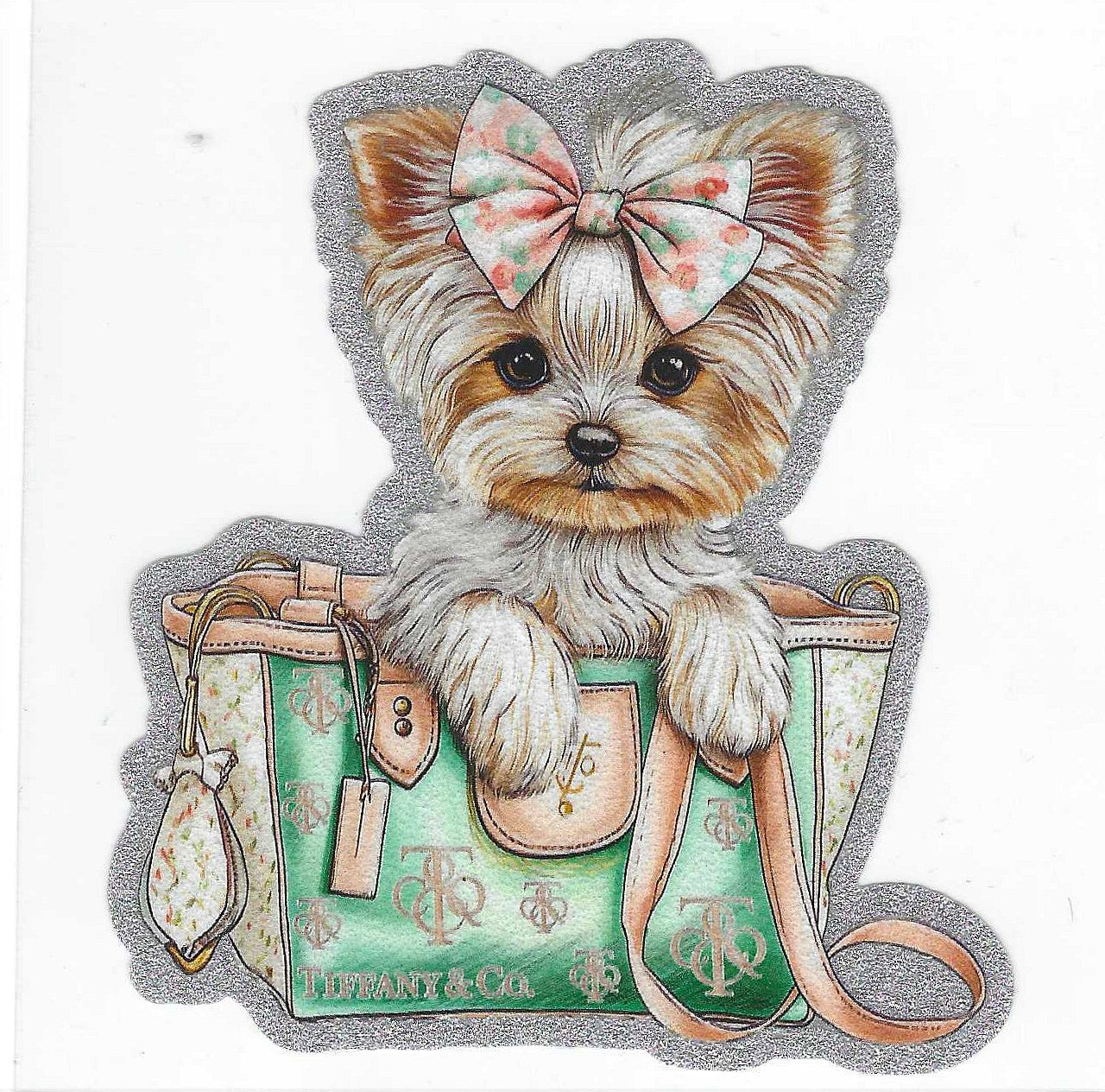 Tiff... Co Dog 1 Glitter Decal