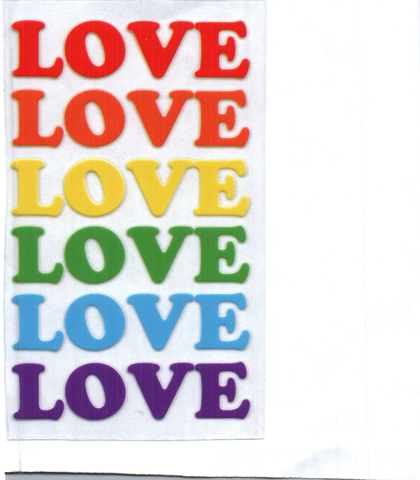 Love Love Love Pride Decal