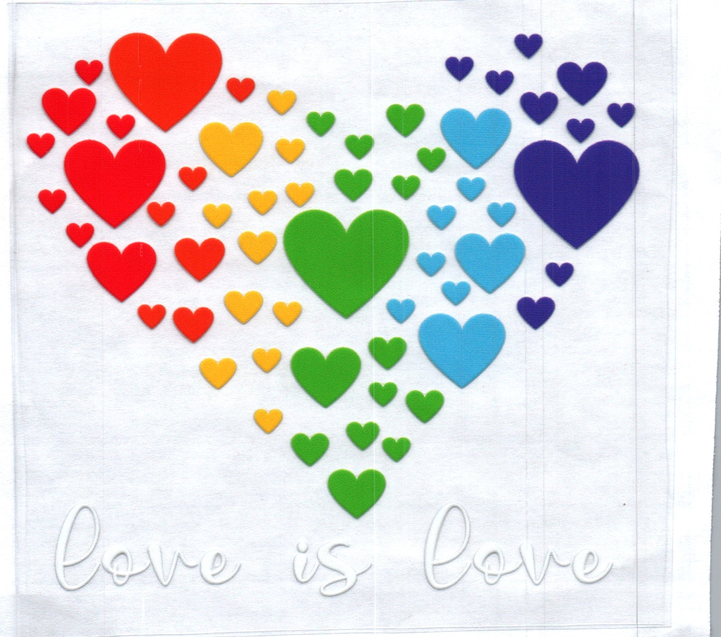 Love is Love w/Heart Pride Decal
