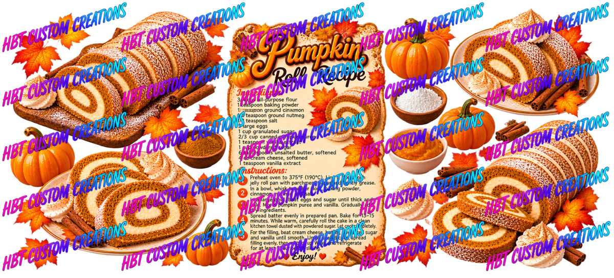 RECIPE 16OZ Pumpkin Rolls POD