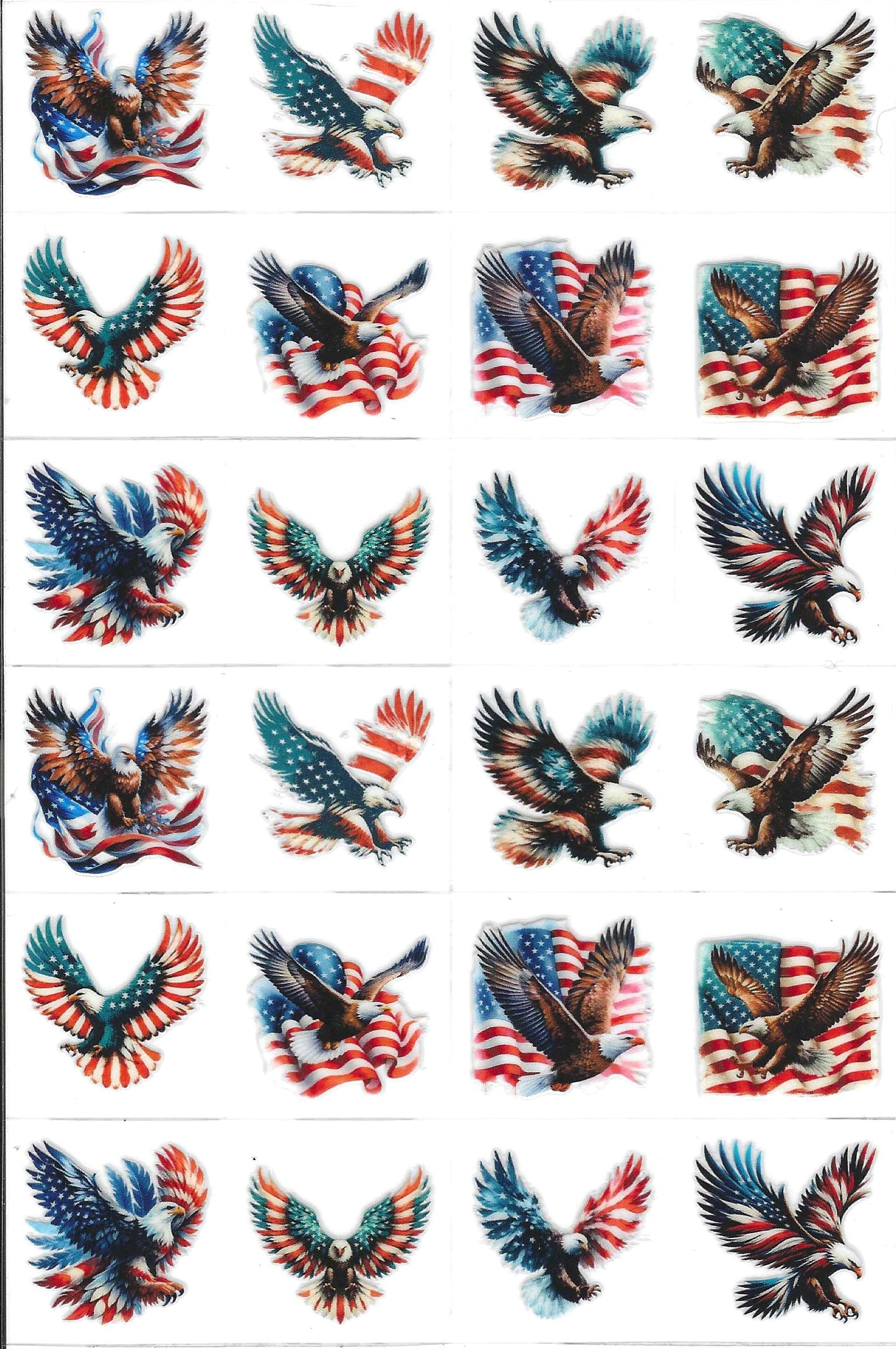 RWB Eagles Kiss Cut