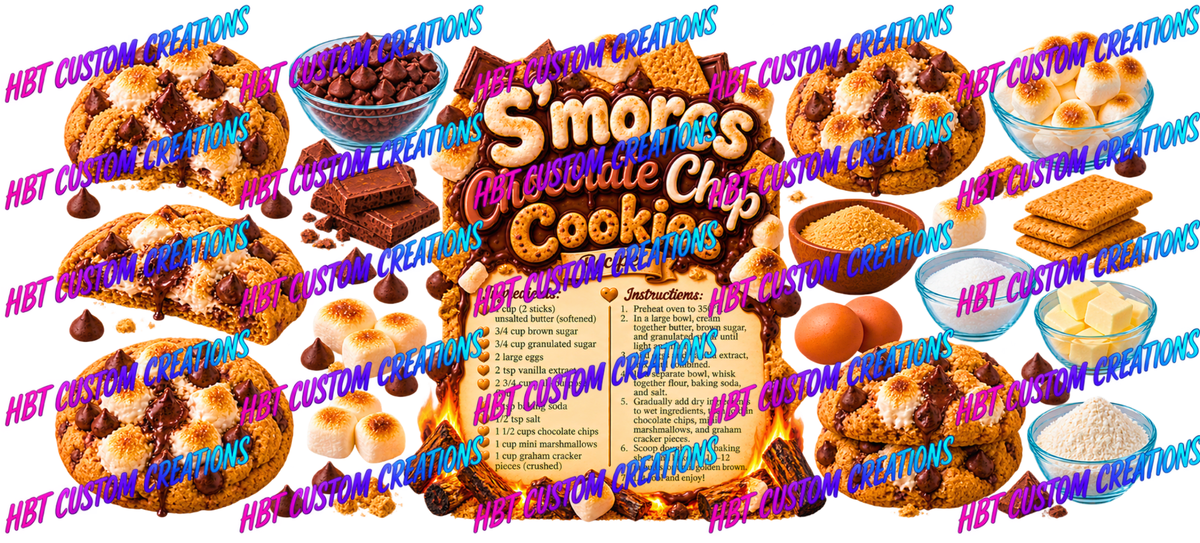 RECIPE 16OZ Smores Chocolate Chip Cookies POD