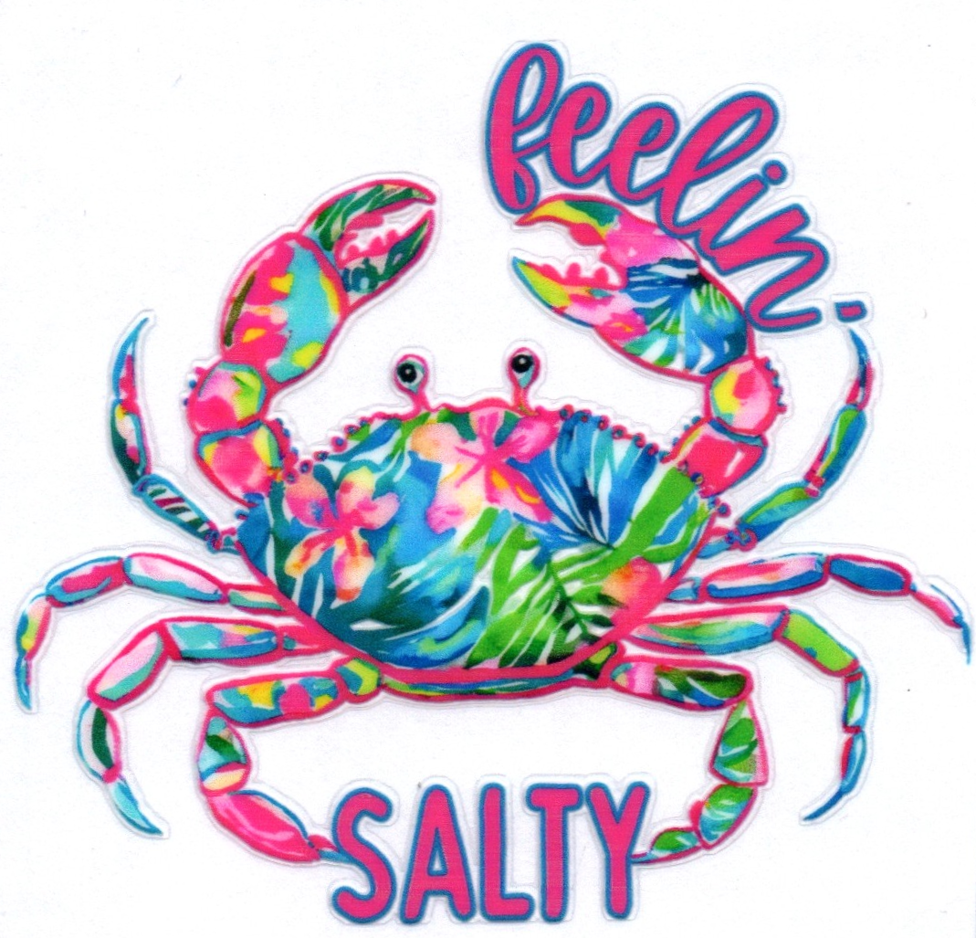 Salty Crab Decal