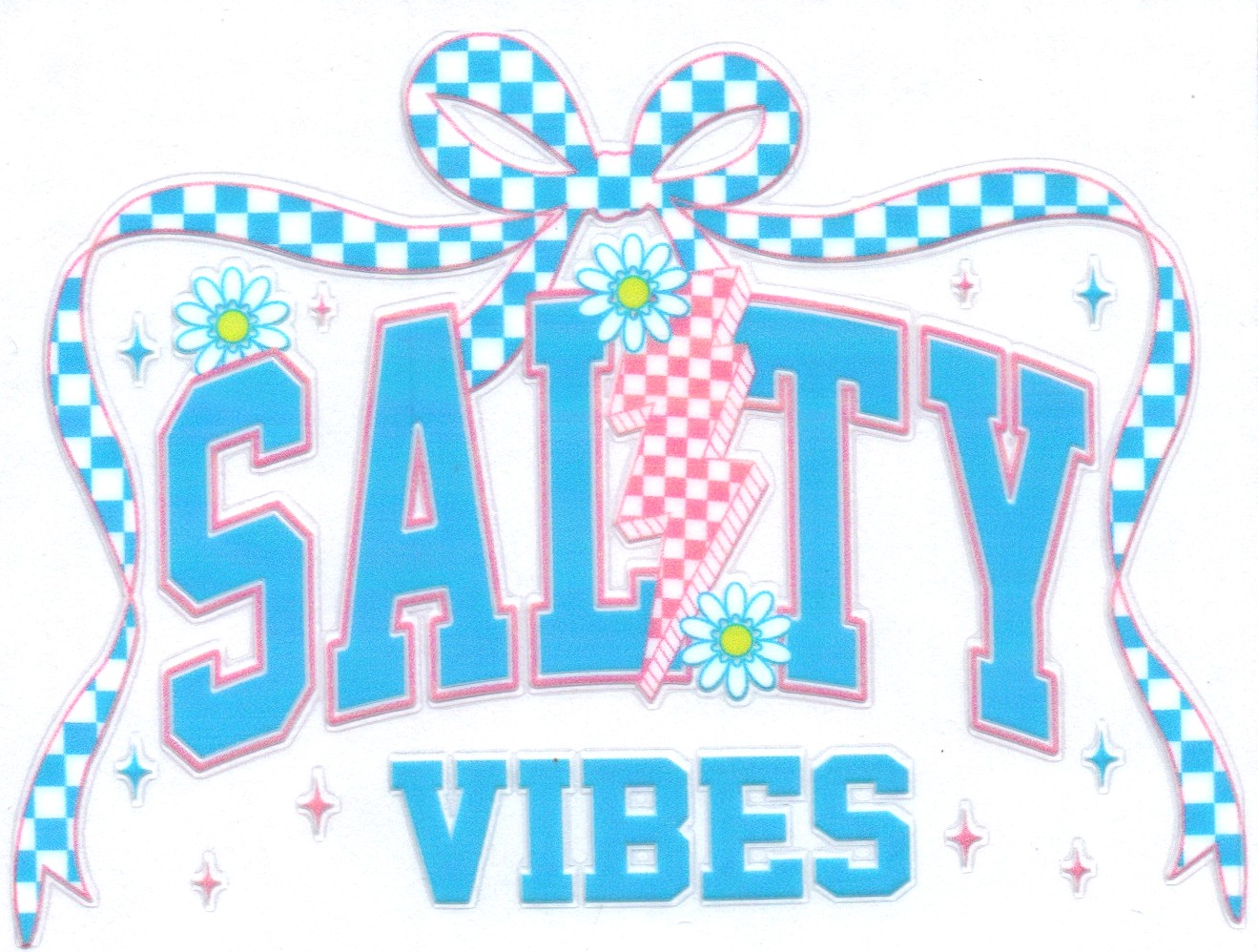 Blue Salty Vibes Decal