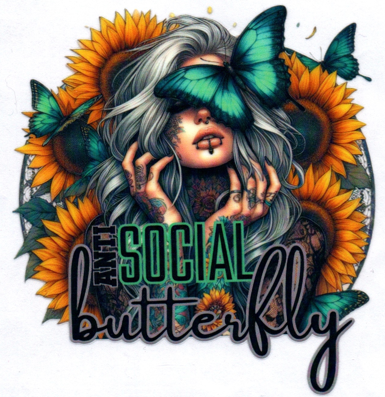 AntiScoal Butterfly Sassy Decal 41