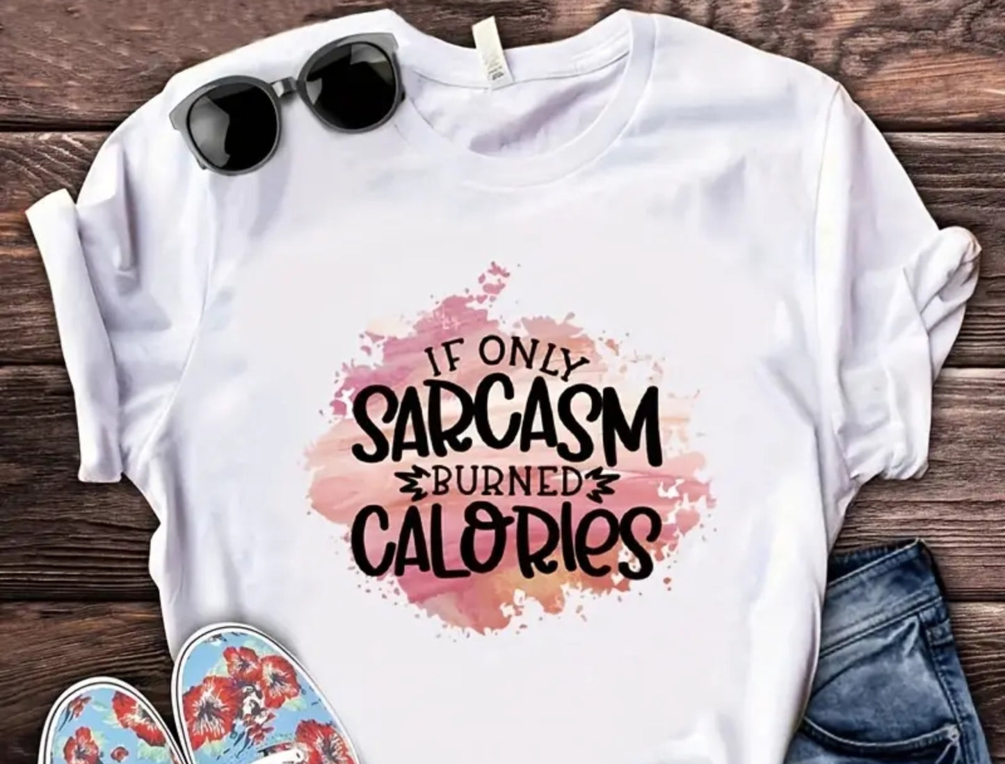 SARCASM URNS CALORIES T-SHIRT
