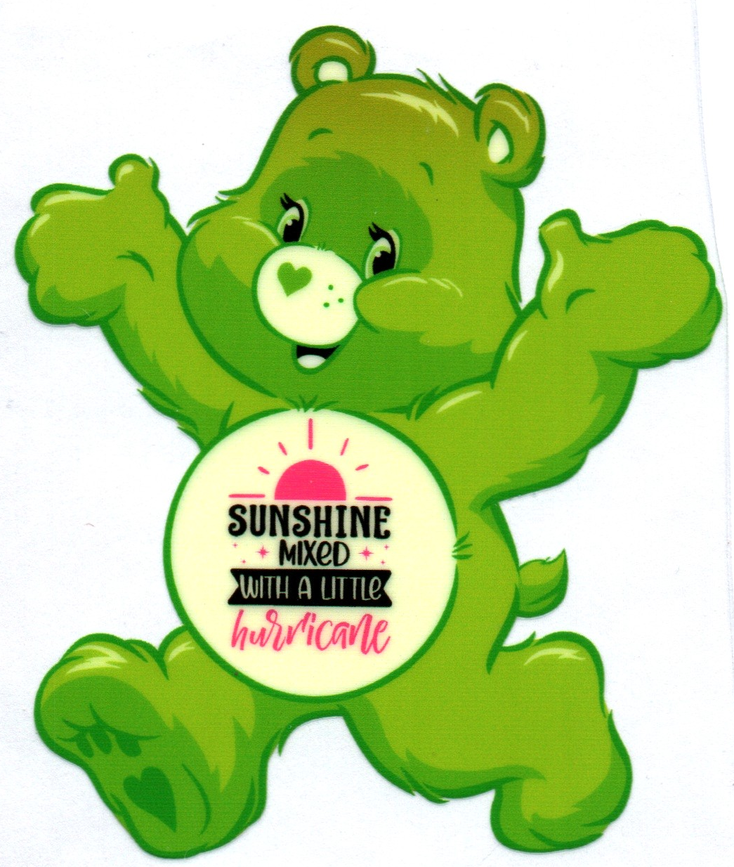Sunshine mixed with a little Hurricane Swear Bear Decal 25