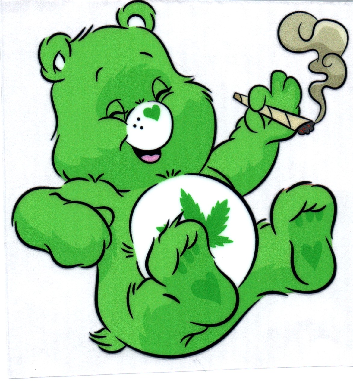 Smoking Bear Decal 2