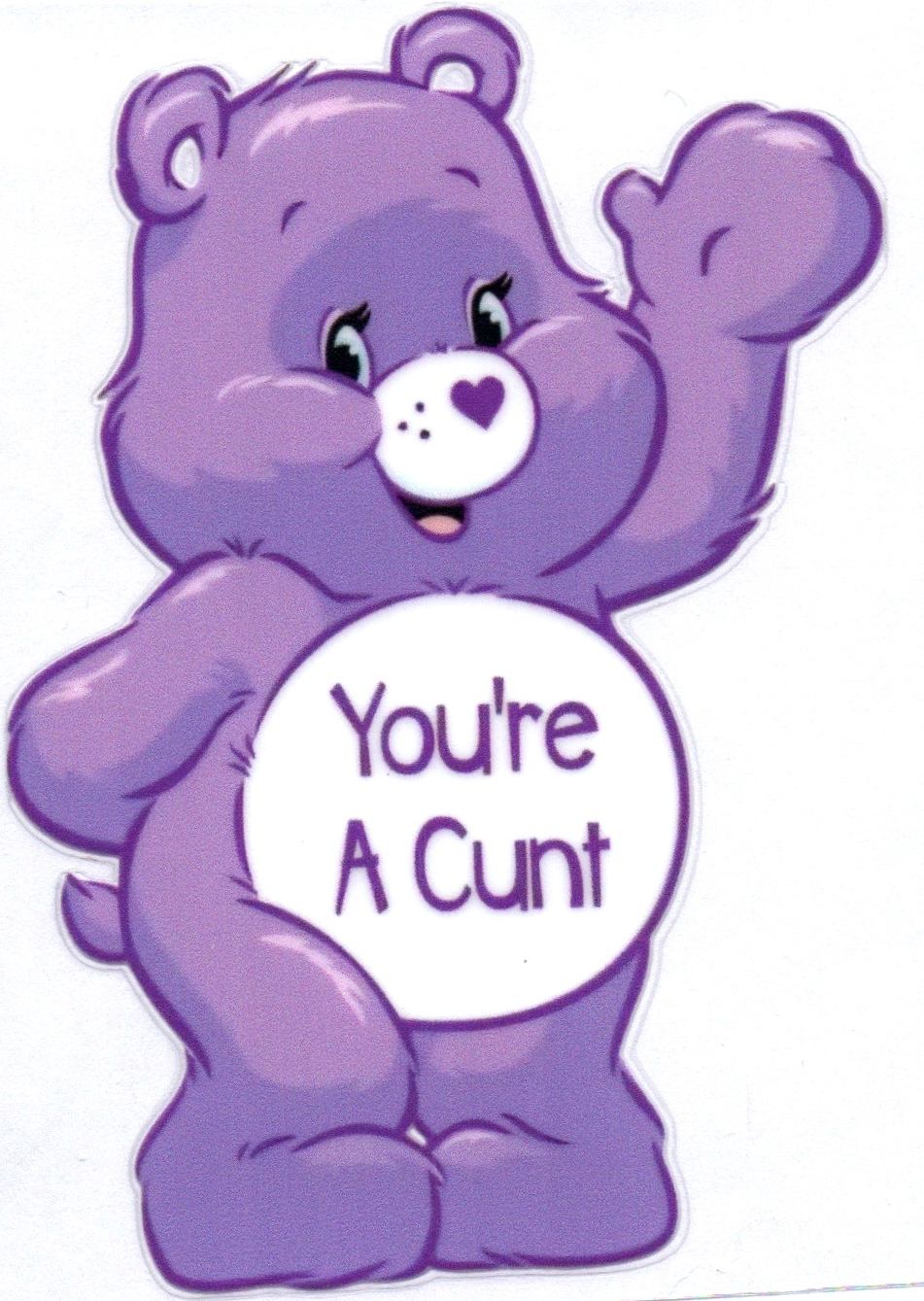 You're a C..u..n..t Swear Bear Decal 28