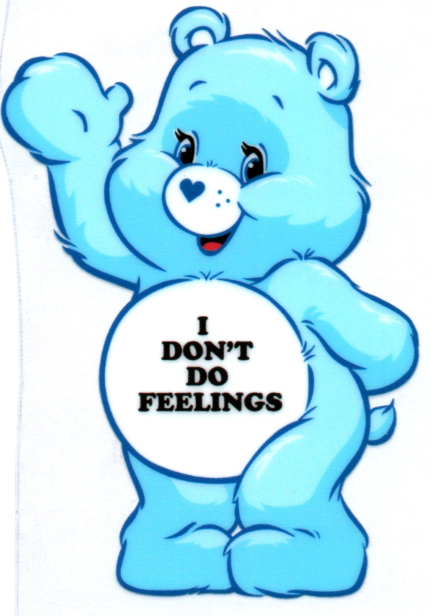 I don't do feelings Swear Bear Decal 39