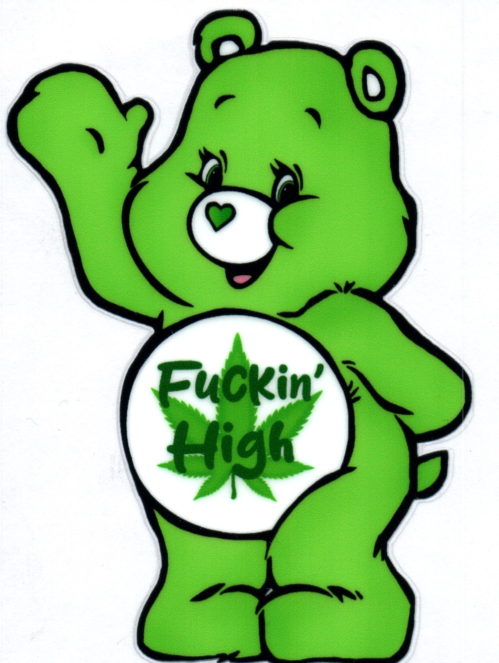 F'ing High Swear Bear Decal 43