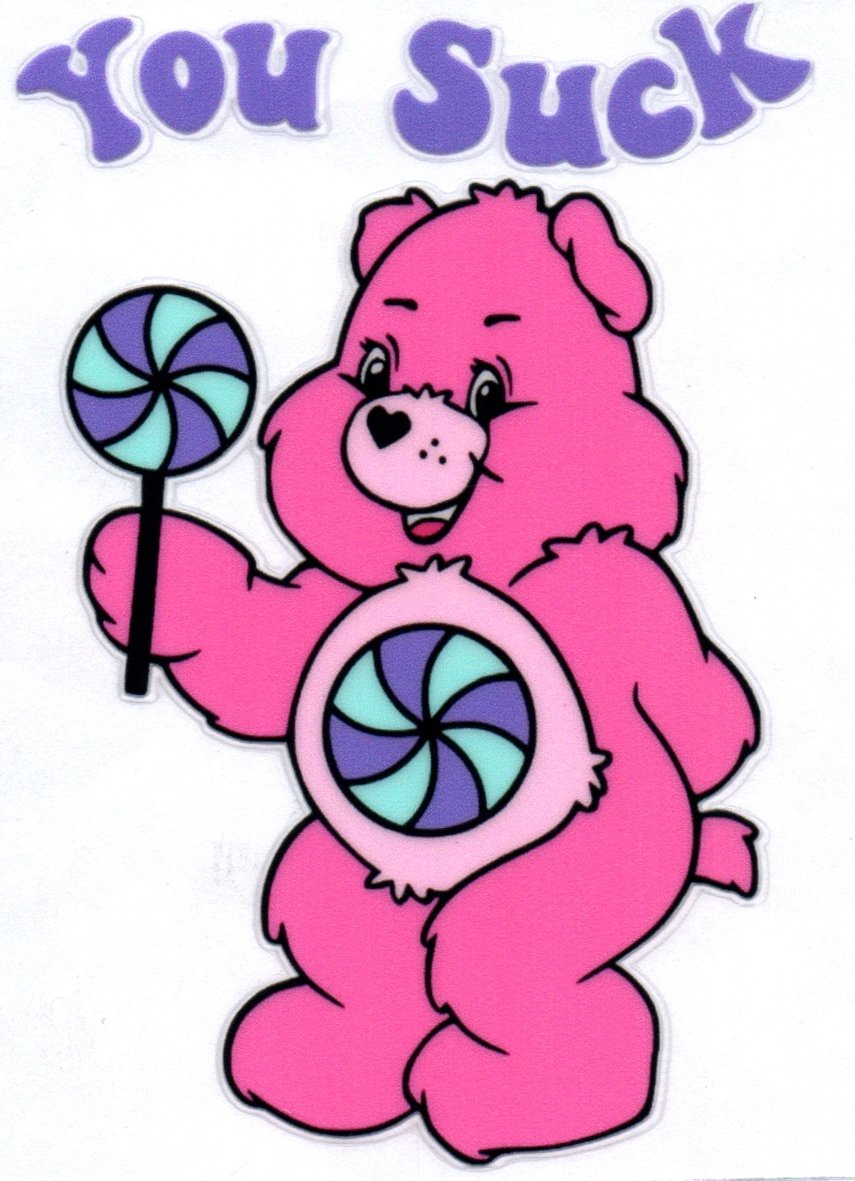 You Suck Swear Bear Decal 49