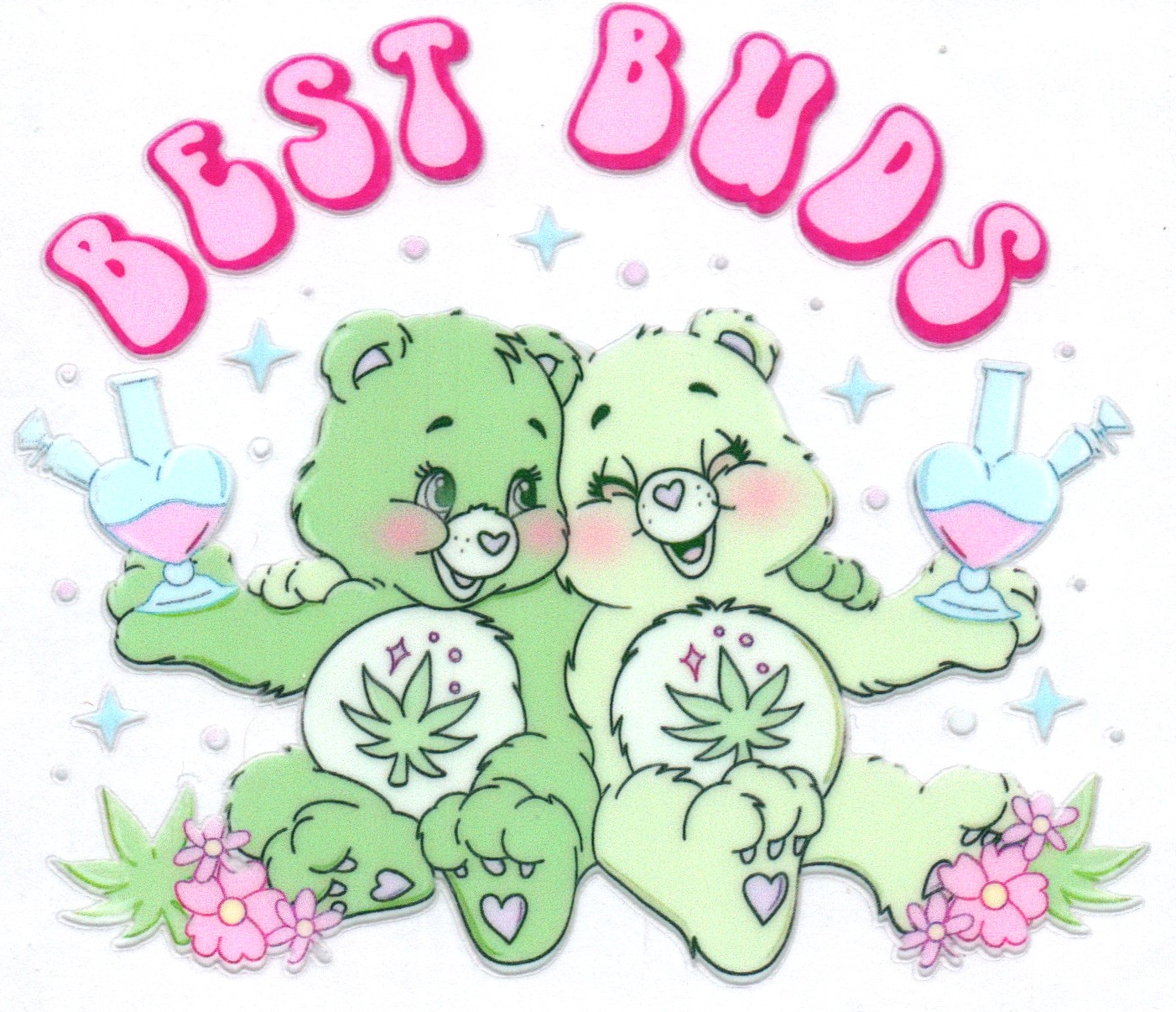 Best Buds Swear Bear Decal 7