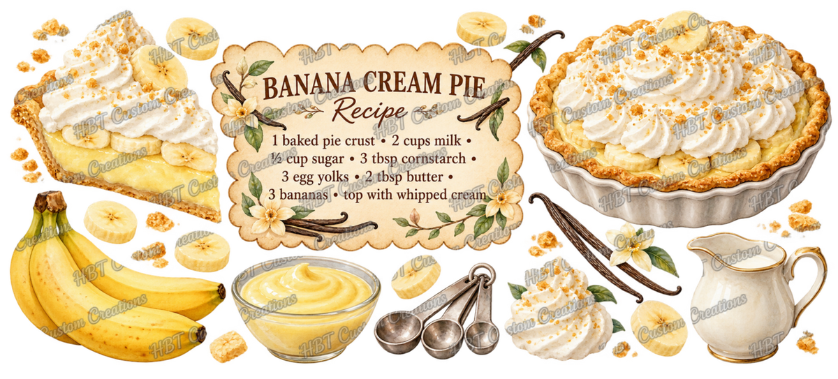 RECIPE 16OZ Banana Cream Pie POD