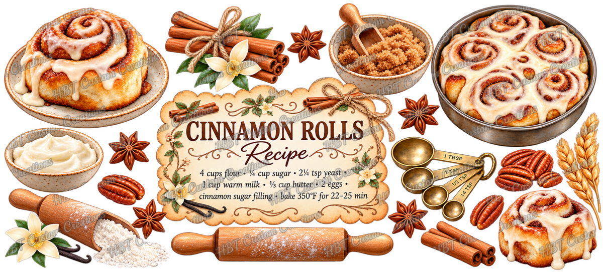 RECIPE 16OZ Cinnamon Rolls POD