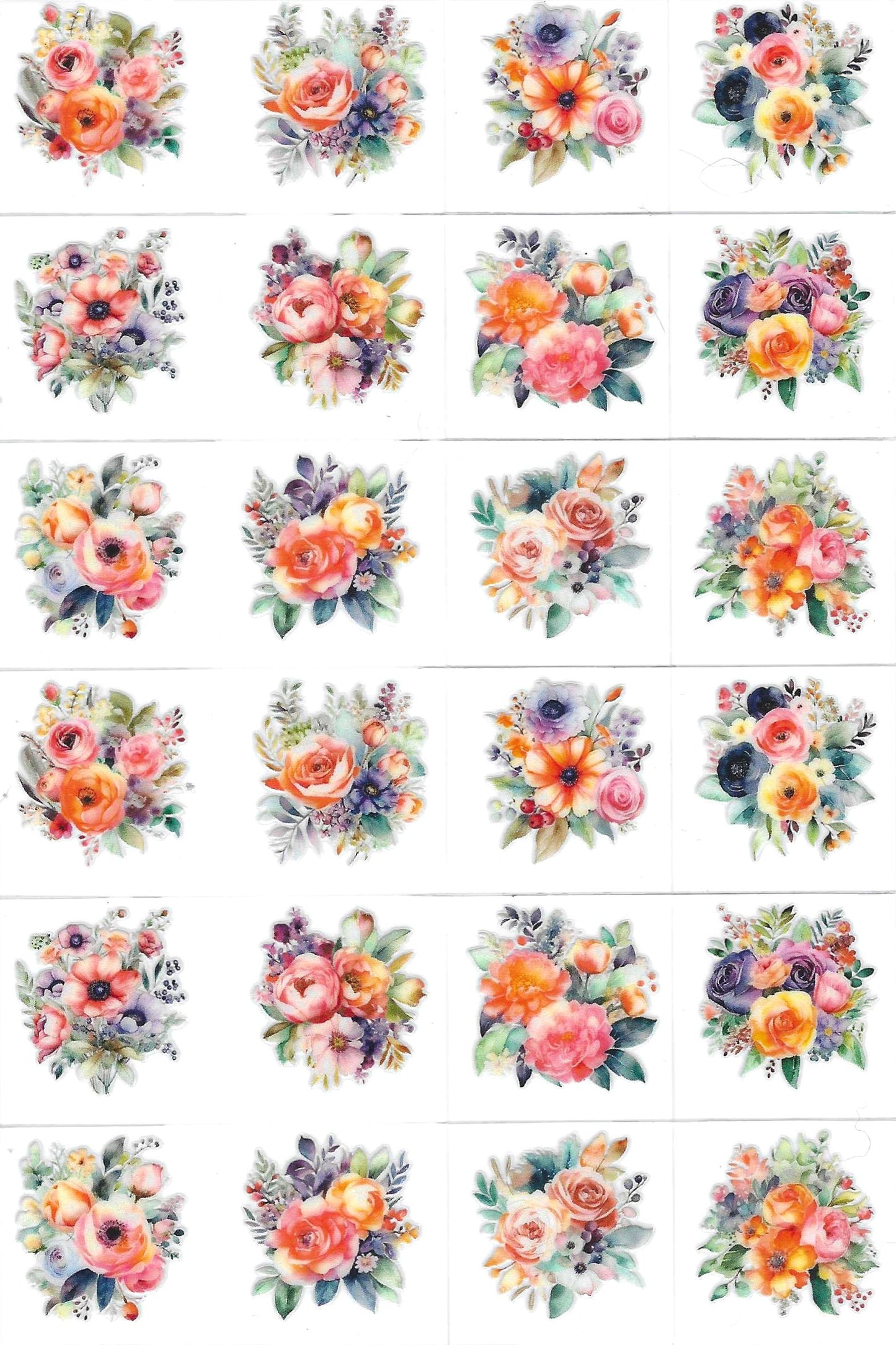 Flowers Coral 3 Kiss Cut