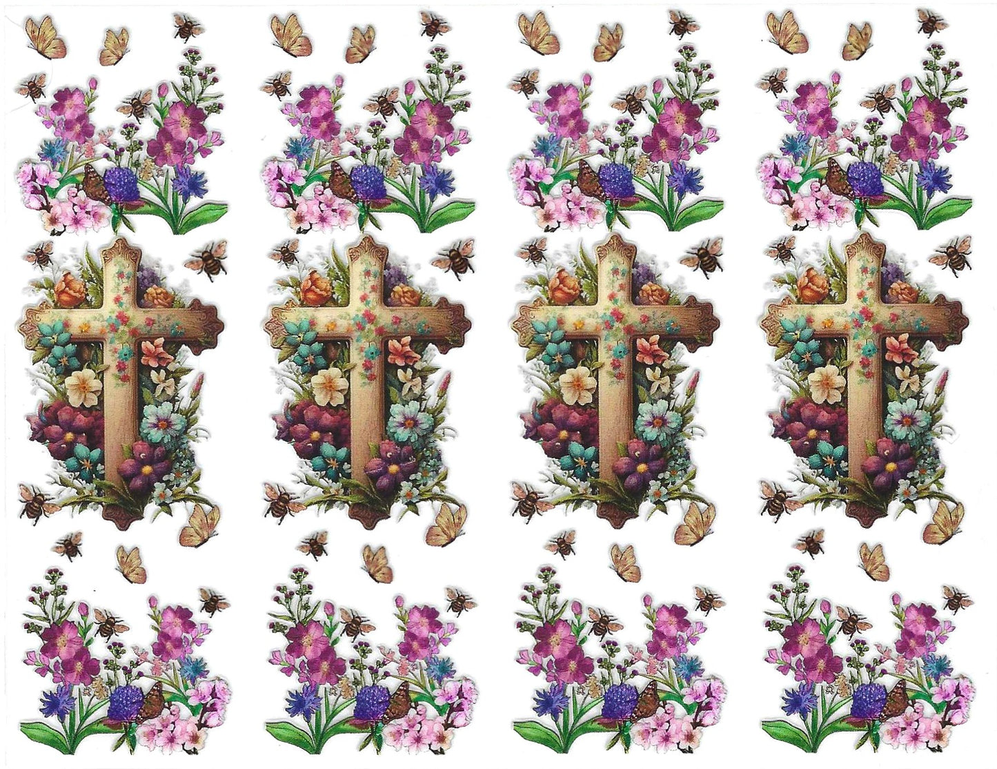 Crosses w/ flowers Pen Wraps