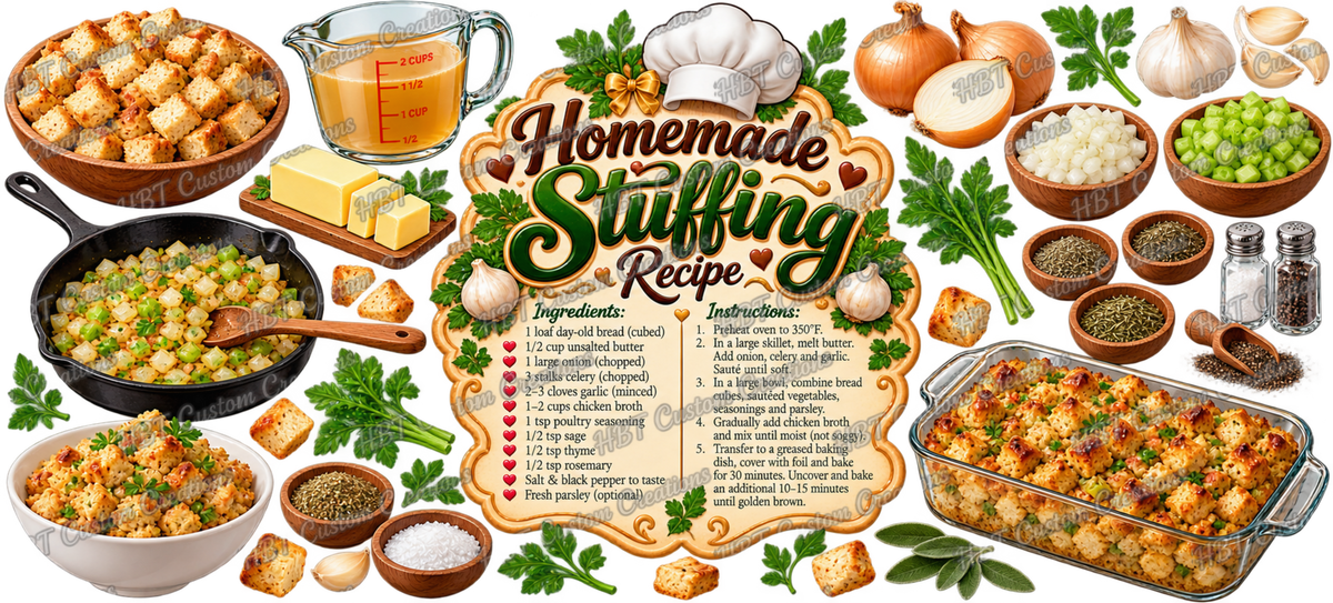 RECIPE 16OZ Homemade Stuffing POD