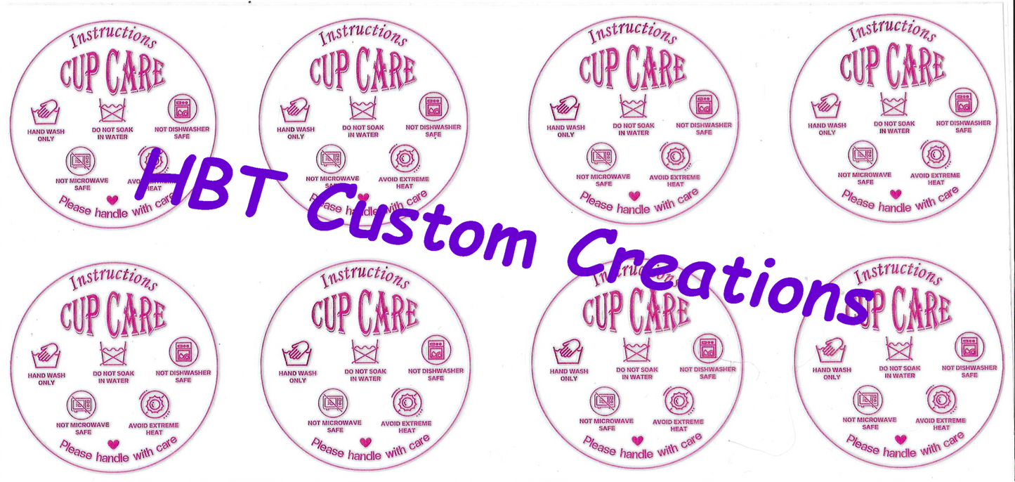 Cup Care Labels Pink Style 4