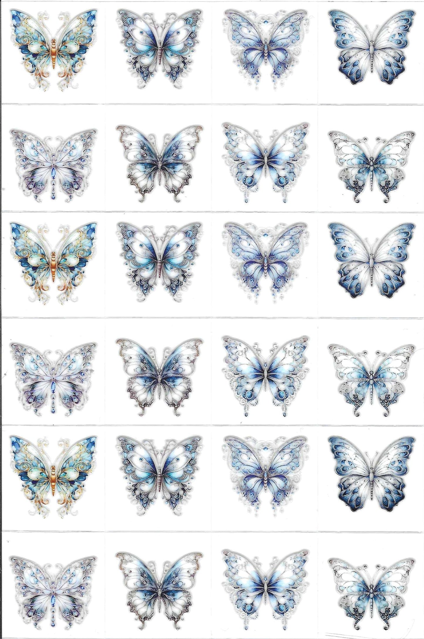 Butterfly 5 Kiss Cut