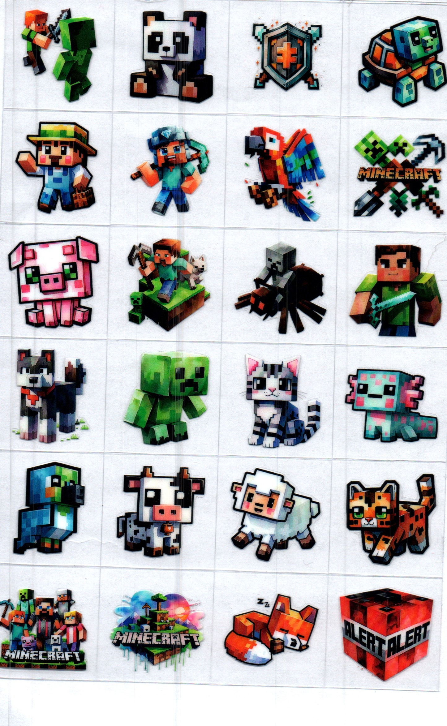 Minecraft Kiss Cut