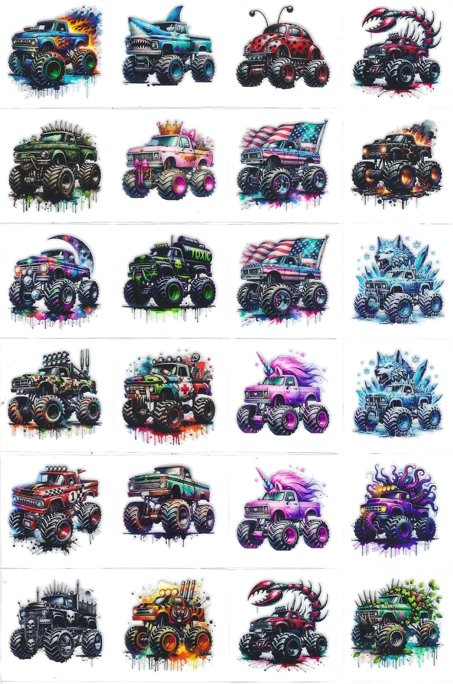Monster Trucks 1 Kiss Cut
