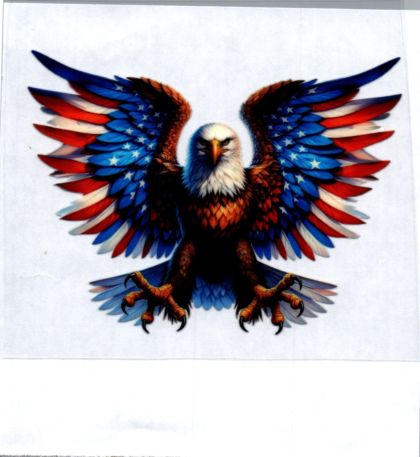 Eagle RWB wings 1 Patriotic Decal