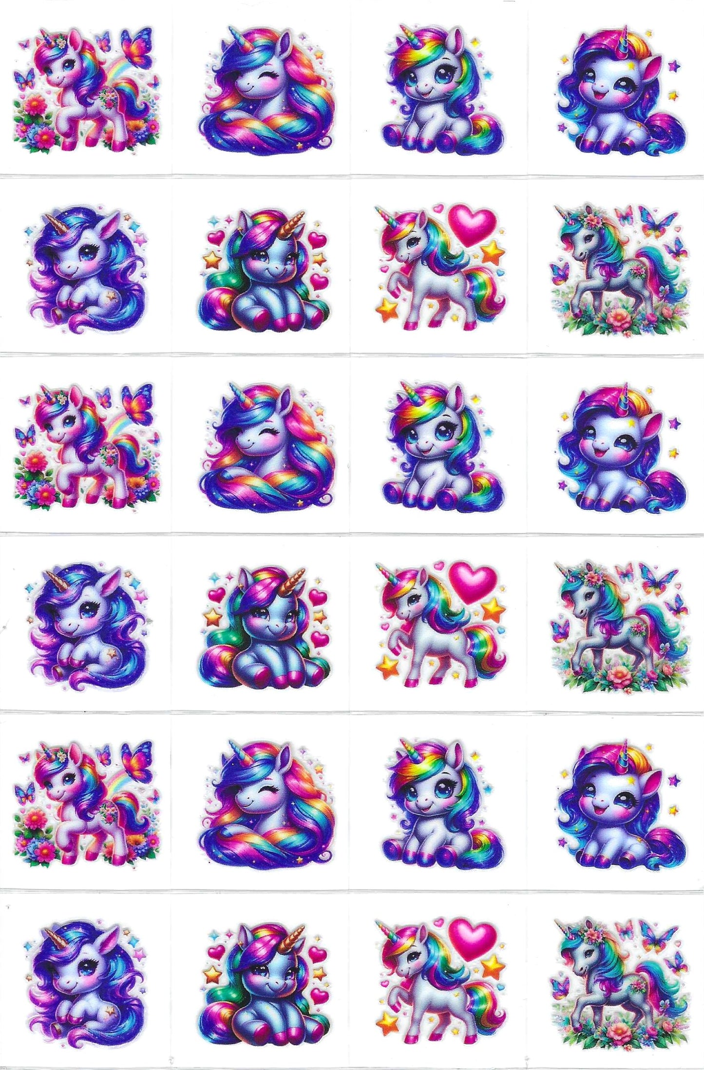 Rainbow Unicorn 2 Kiss Cut
