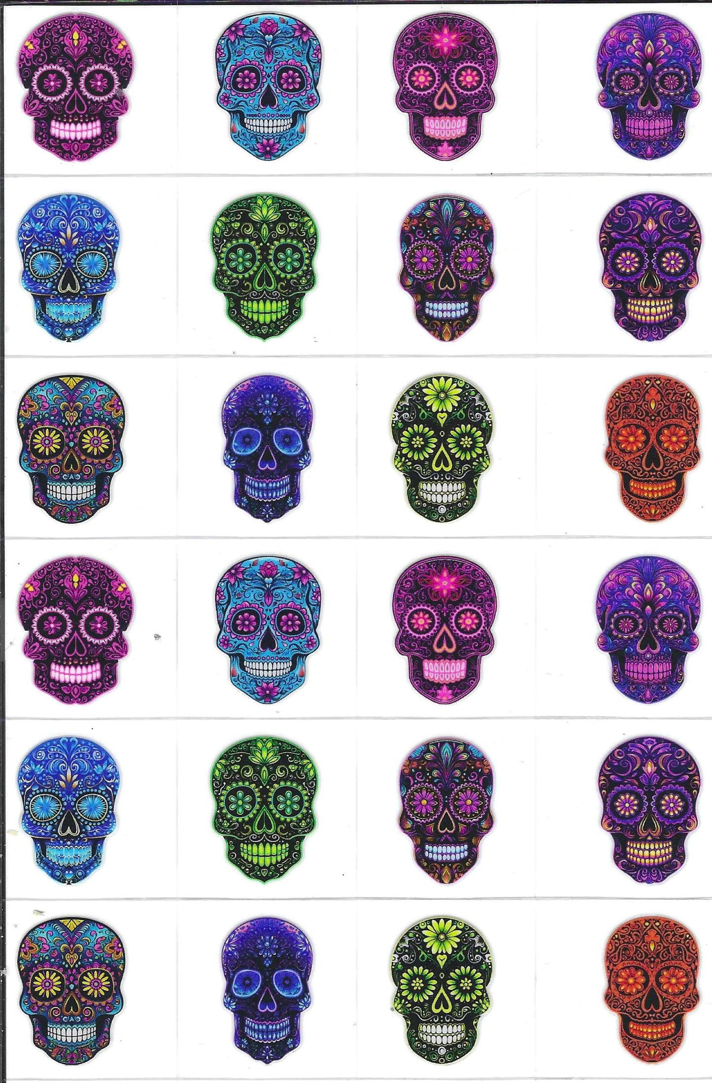 Sugar Skull 4 Kiss Cut