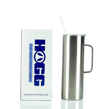 20oz HOGGDLE SKINNY TUMBLER W/ SLIDING LID & STRAW
