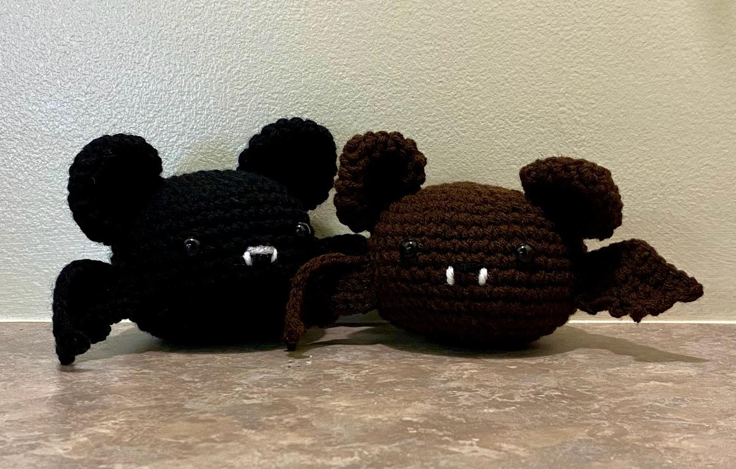 Handmade Crocheded Brown Bat