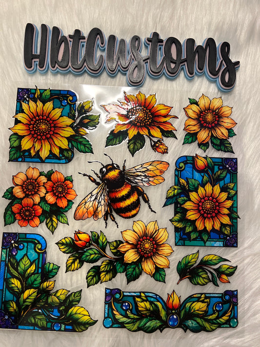 Bee's Stained Glass Element