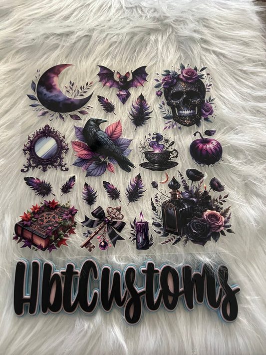 Dark Purple Mystical Element 10 x 10