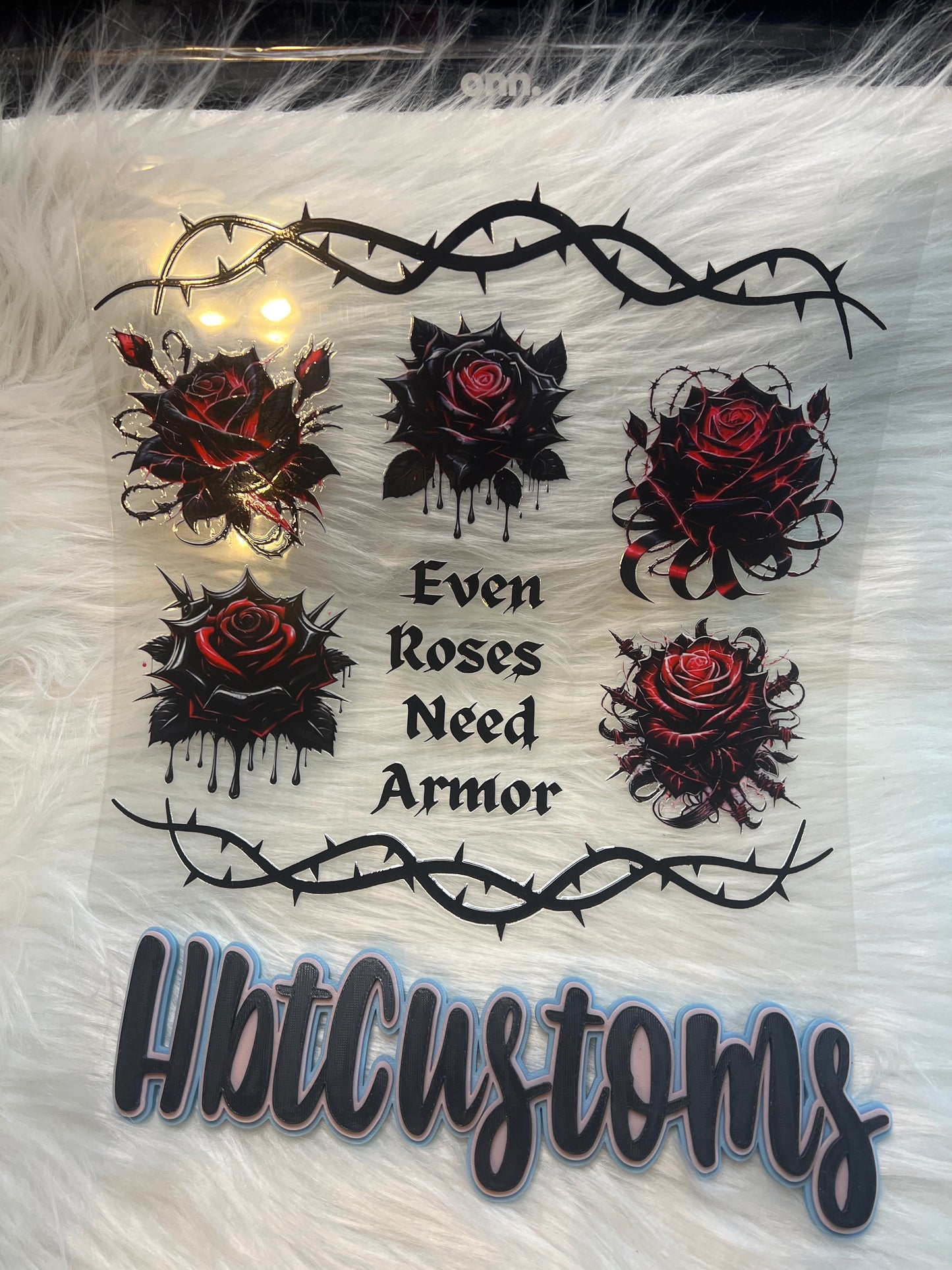 Red Roses Even Roses Need Armor Element