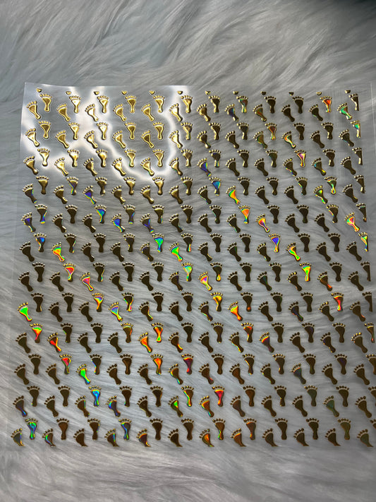 Metallic Footprints Element