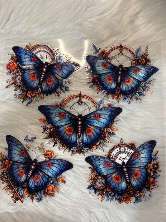 Blue & Orange Moth Element
